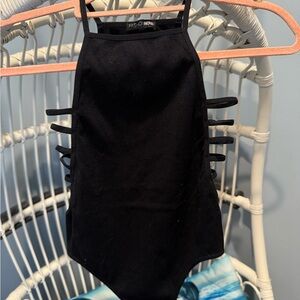 Fashion Nova Black Strappy body suit